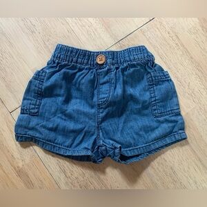 dip Classic Blue Denim Baby/Toddler Shorts 2T